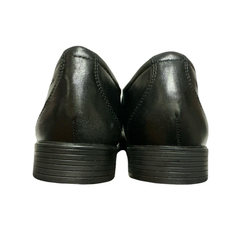 NEW Clarks Mens Size 13 Black Leather Whiddon Pace Oxford Dress Shoes *see pics*